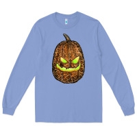 Colony Blue watercolor leopard pumpkin Long Sleeve Tee - RanaPortraitStore
