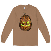 Toasted Coconut watercolor leopard pumpkin Long Sleeve Tee - RanaPortraitStore