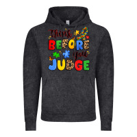 Vintage Black think before you judge Vintage Hoodie - JahusDesignShop