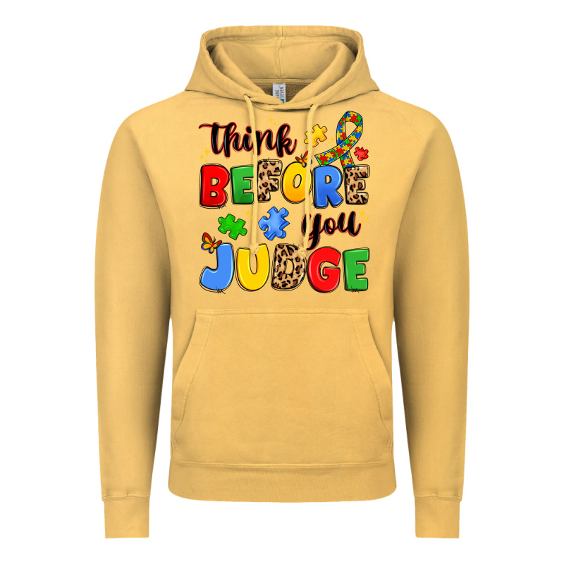 Think Before You Judge Vintage Hoodie by JahusDesignShop | Teevron