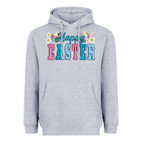 Heather Grey happy easter eggs Heavyweight Hoodie - AdoDesignShop