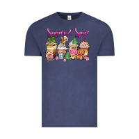 Vintage Denim sugar and spice pink gingerbread coffee cups Vintage Tee - Zillion Design Studio