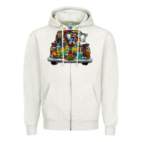 Farm Life Truck Autism Zipper Hoodie | Teevron