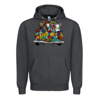Smoke farm life truck autism Zipper Hoodie - CowhideDigitalArt