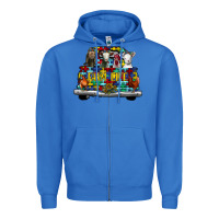True Royal farm life truck autism Zipper Hoodie - CowhideDigitalArt