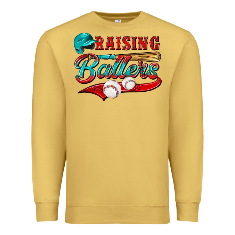 Raising Ballers Premium Sweatshirt by NancyCooperArtShop | Teevron