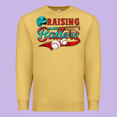 Raising Ballers Premium Sweatshirt Designed By Nancycooperartshop