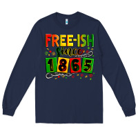 Navy Free-ish since 1865 Long Sleeve Tee - Zillion Design Studio
