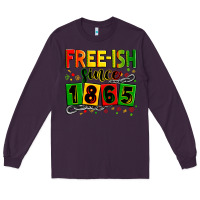 Plum Free-ish since 1865 Long Sleeve Tee - Zillion Design Studio
