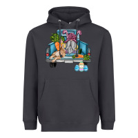 Smoke easter truck with gnome and rabbit Heavyweight Hoodie - AdoDesignShop
