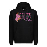 Black make yourself a priority today and everyday afro w Premium Hoodie - NancyCooperArtShop