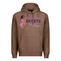 Chestnut make yourself a priority today and everyday afro w Premium Hoodie - NancyCooperArtShop