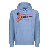 Colony Blue make yourself a priority today and everyday afro w Premium Hoodie - NancyCooperArtShop