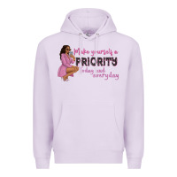 Lilac make yourself a priority today and everyday afro w Premium Hoodie - NancyCooperArtShop