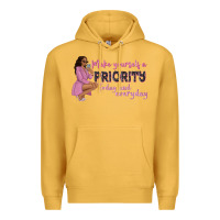 Mustard make yourself a priority today and everyday afro w Premium Hoodie - NancyCooperArtShop