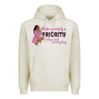 Oatmeal Heather make yourself a priority today and everyday afro w Premium Hoodie - NancyCooperArtShop