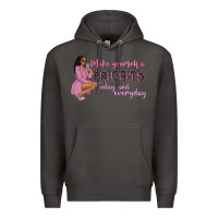 Smoke make yourself a priority today and everyday afro w Premium Hoodie - NancyCooperArtShop