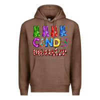 Chestnut candy monster with jelly bear Premium Hoodie - AdoDesignShop