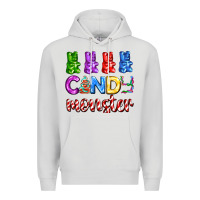 Dove Grey candy monster with jelly bear Premium Hoodie - AdoDesignShop