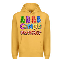 Mustard candy monster with jelly bear Premium Hoodie - AdoDesignShop