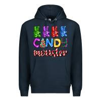 Navy candy monster with jelly bear Premium Hoodie - AdoDesignShop
