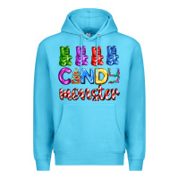 Ocean Blue candy monster with jelly bear Premium Hoodie - AdoDesignShop