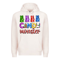 Pale Pink candy monster with jelly bear Premium Hoodie - AdoDesignShop