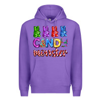 Purple candy monster with jelly bear Premium Hoodie - AdoDesignShop