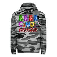 Slate Camo candy monster with jelly bear Premium Hoodie - AdoDesignShop