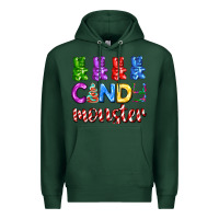 Sports Green candy monster with jelly bear Premium Hoodie - AdoDesignShop