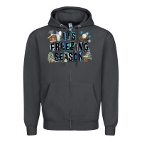 Smoke It's Freezing Season Zipper Hoodie - FaDigitalArtStudio