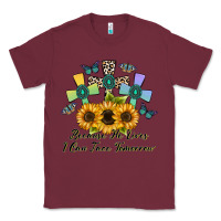 Burgundy because he lives i can face tomorrow Classic Tee - CowhideDigitalArt