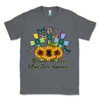 Charcoal Heather because he lives i can face tomorrow Classic Tee - CowhideDigitalArt