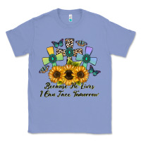 Colony Blue because he lives i can face tomorrow Classic Tee - CowhideDigitalArt