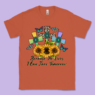 Because He Lives I Can Face Tomorrow Classic Tee Designed By Cowhidedigitalart