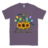 Lavender because he lives i can face tomorrow Classic Tee - CowhideDigitalArt