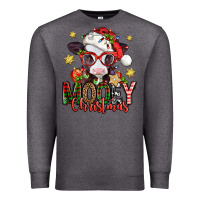 Charcoal Heather mooey christmas baby calf Premium Sweatshirt - Jasminsmagicworld