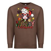 Chestnut mooey christmas baby calf Premium Sweatshirt - Jasminsmagicworld