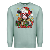 Seafoam mooey christmas baby calf Premium Sweatshirt - Jasminsmagicworld