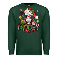 Sports Green mooey christmas baby calf Premium Sweatshirt - Jasminsmagicworld