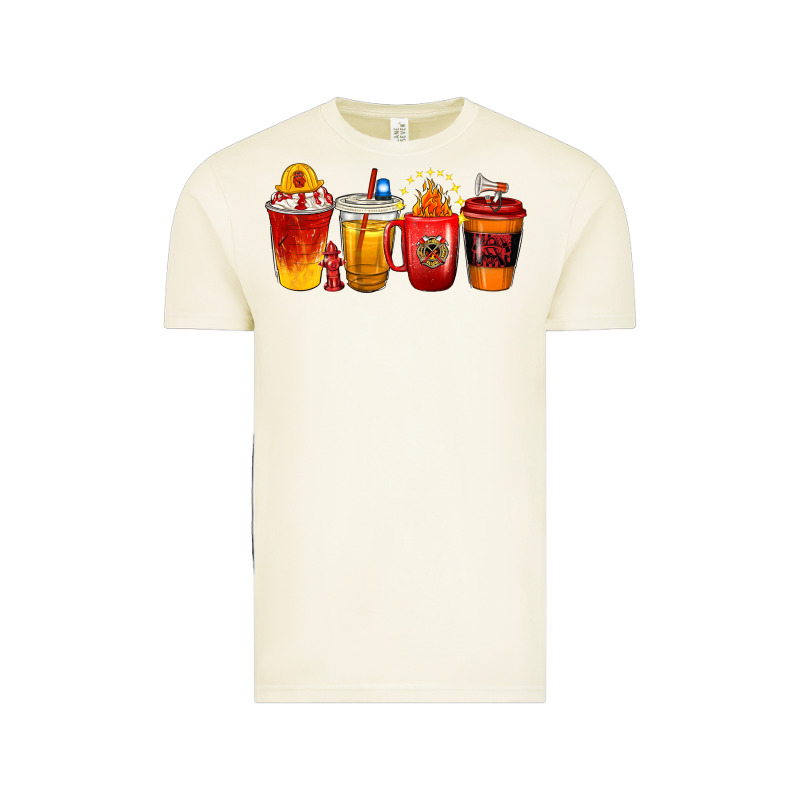 Firefighter Coffee Cups Vintage Tee by texasbilliewilder | Teevron