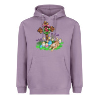 Lavender religious easter bunny cross Heavyweight Hoodie - AdoDesignShop