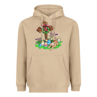 Mushroom religious easter bunny cross Heavyweight Hoodie - AdoDesignShop