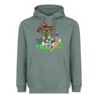 Sage religious easter bunny cross Heavyweight Hoodie - AdoDesignShop