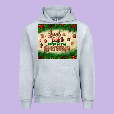 Just A Girl Who Loves Christmas Tumbler Urban Hoodie Designed By Bundleandbundleshop