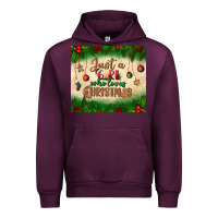Mauve Wine just a girl who loves christmas tumbler Urban Hoodie - BundleAndBundleShop