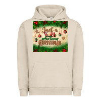 Pigment French Oak just a girl who loves christmas tumbler Urban Hoodie - BundleAndBundleShop