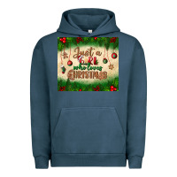 Pigment Midnight Navy just a girl who loves christmas tumbler Urban Hoodie - BundleAndBundleShop