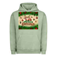 Pigment Oil Green just a girl who loves christmas tumbler Urban Hoodie - BundleAndBundleShop