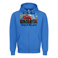 True Royal It's The Most Wonderful Time Of The Year Zipper Hoodie - FaDigitalArtStudio